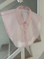 Blusenkragen Krageneinsatz Damen rosa neuwertig
