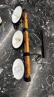     Hängelampe aus Holz mit 3 Leuchten