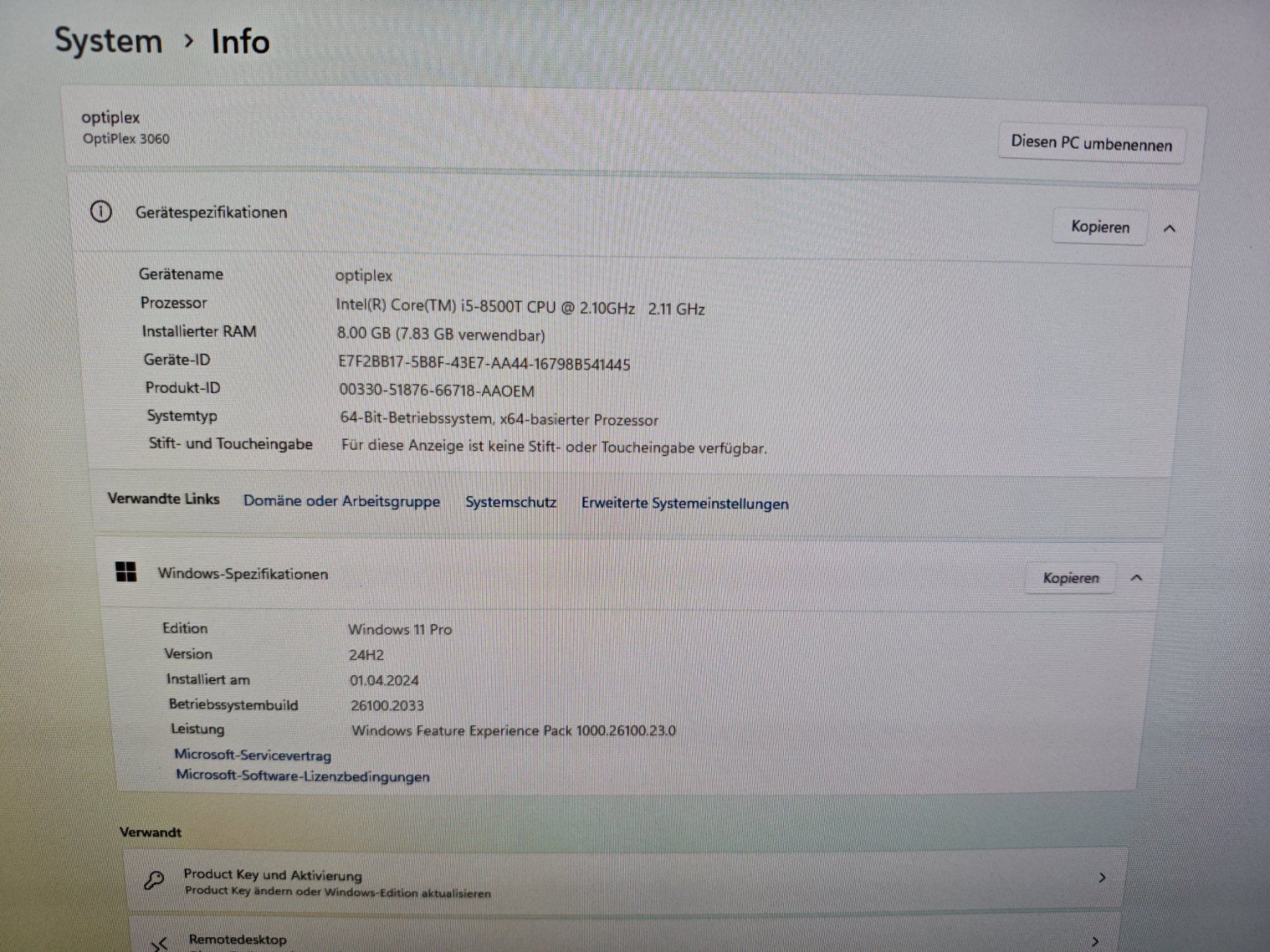 Dell PCs: Dell.OptiPlex 3060 – Gebraucht aus Zürich von initfour 3