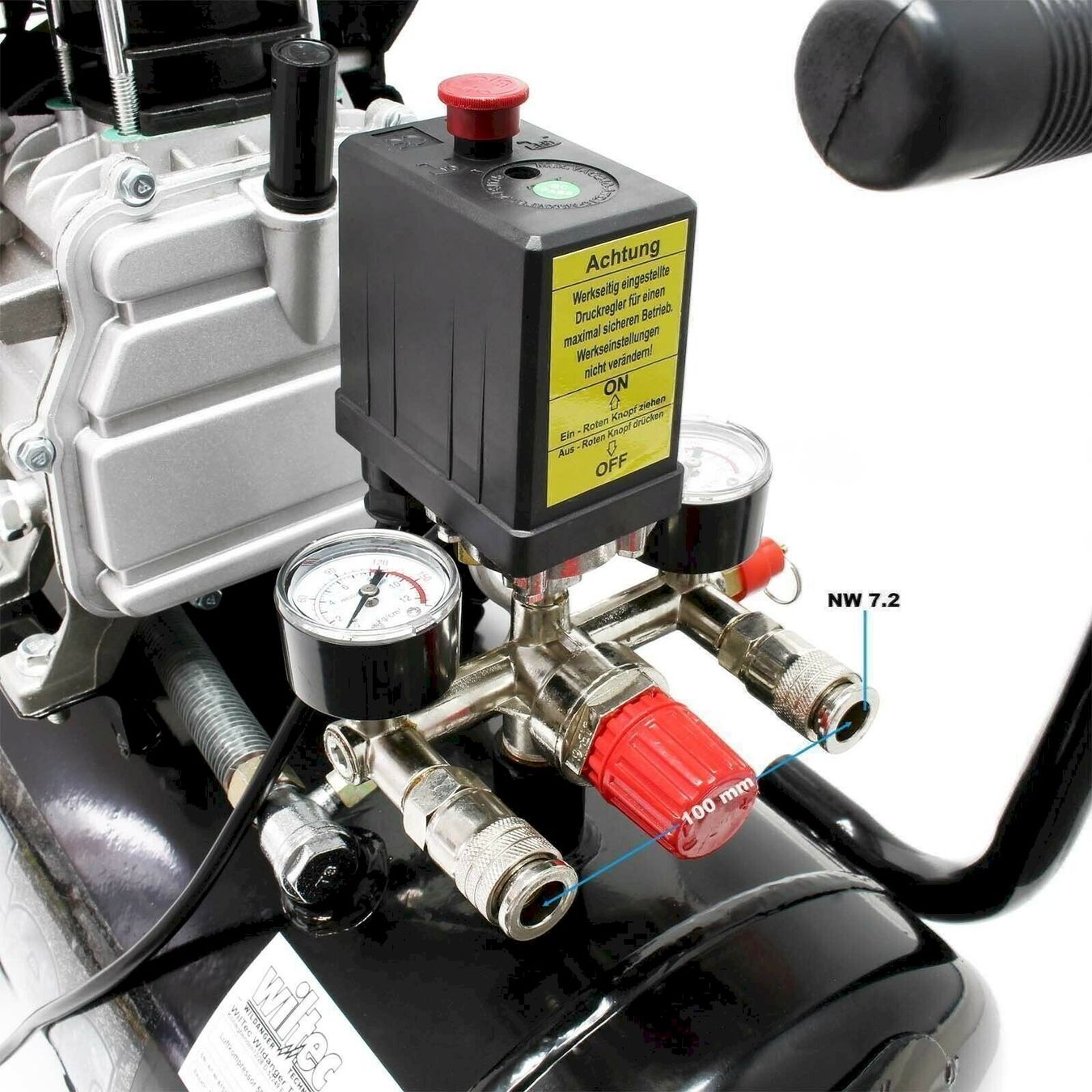 Compresseurs: WilTec 61016 Druckluftkompressor 50l – Neuf avec emballage d'origine à Bottighofen par zaap 4
