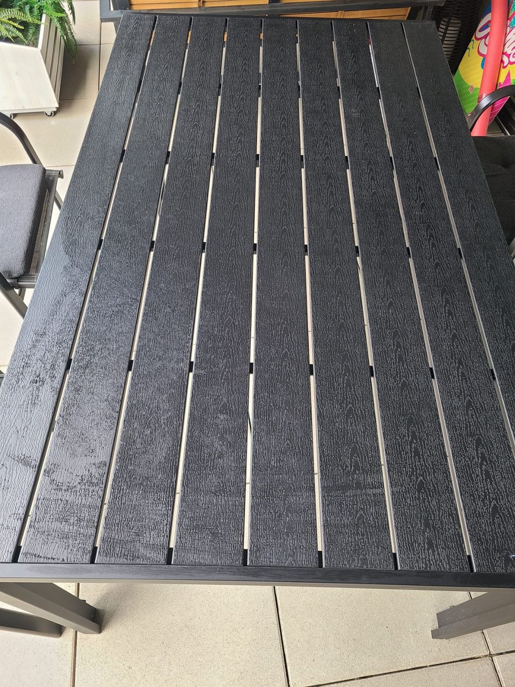 Gonser Tavoli: Gartentisch RIVI 150 x 90 cm schwarz – Usato da Diepoldsau venduto da komando2 1