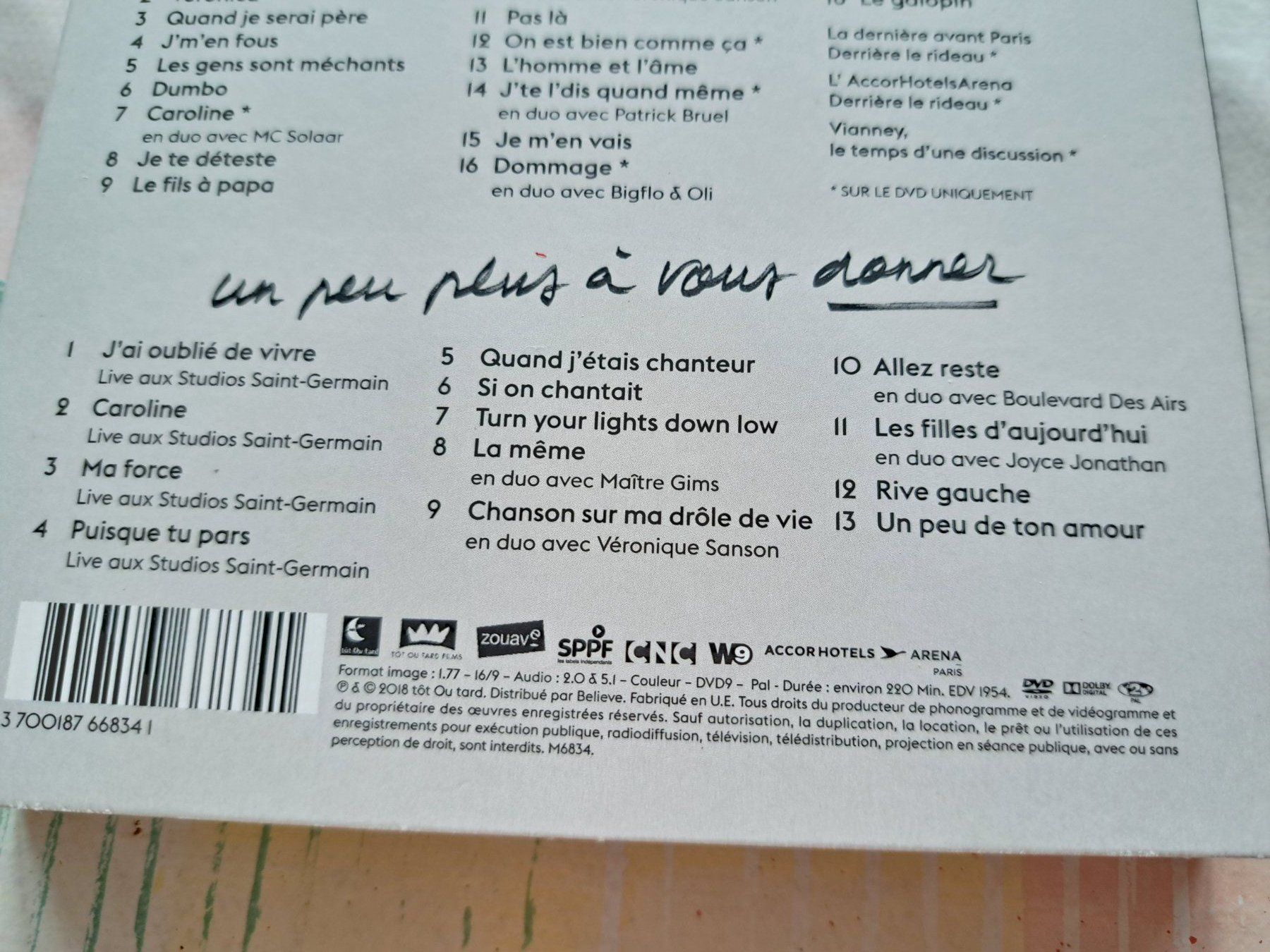 CDs: 2Cds + 1 DVD  Vianney - Live – Gebraucht aus Pully von bro_n52j 5