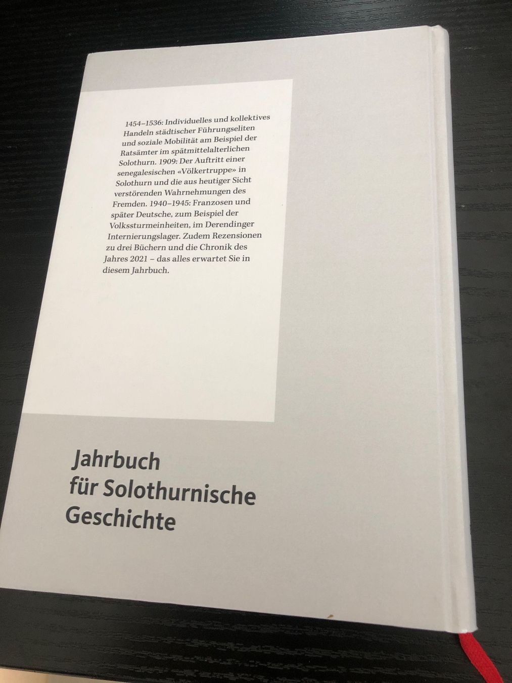 Bücher: Jahrbuch 2022 für Solothurnische Geschichte – Neu (gemäss Beschreibung) aus Erlinsbach SO von Silverstorm 1