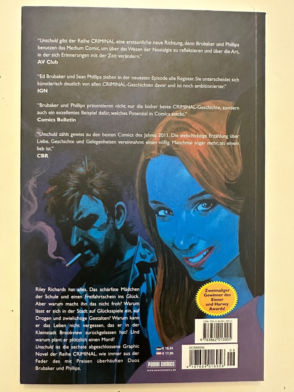 Comics: CRIMINAL 6 - UNSCHULD - BRUBAKER - PHILLIPS - PANINI COMICS – Neu (gemäss Beschreibung) aus Münsingen von Ganjam 2