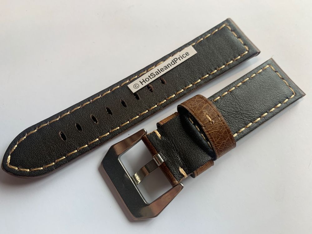 Bracciali & Braccialetti: 24mm Uhren Lederband, Vintage Look, pre-V, Uhrenarmband – Nuovo e nell'imballaggio originale da Courlevon venduto da HotSaleandPrice 3