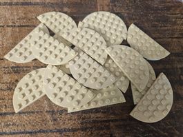 lego 22888 lot de 16 pièces Tan Plate, Round Half 4 x 8