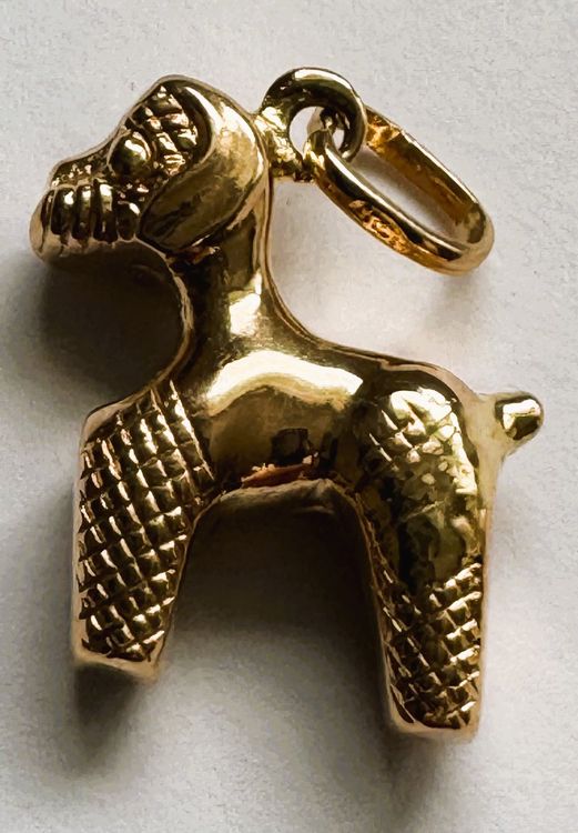 Herziger Anhänger 18Karat Gelbgold "Pudel" 2