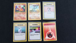 DE 6 Pokémon Karten Base Set
