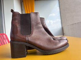 DAY braune Lederstiefeletten Gr. 39