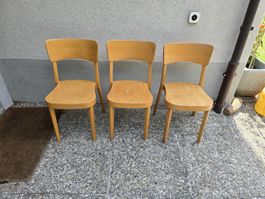 vintage Horgen Glarus Stühle,  Holzstühle