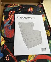 Set Housse pour Ikea strandmon Stigsbo schwarz bunt