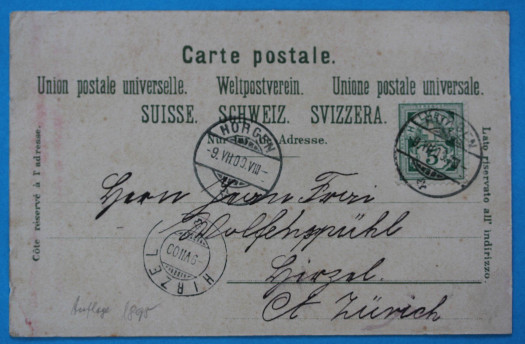Ansichtskarten: HASENSTRICK LITHO AK – Gebraucht aus Lotzwil von pirolh 1