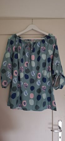 Bluse/Tunika, Gr. 38, mit Punktemuster, Top Zustand