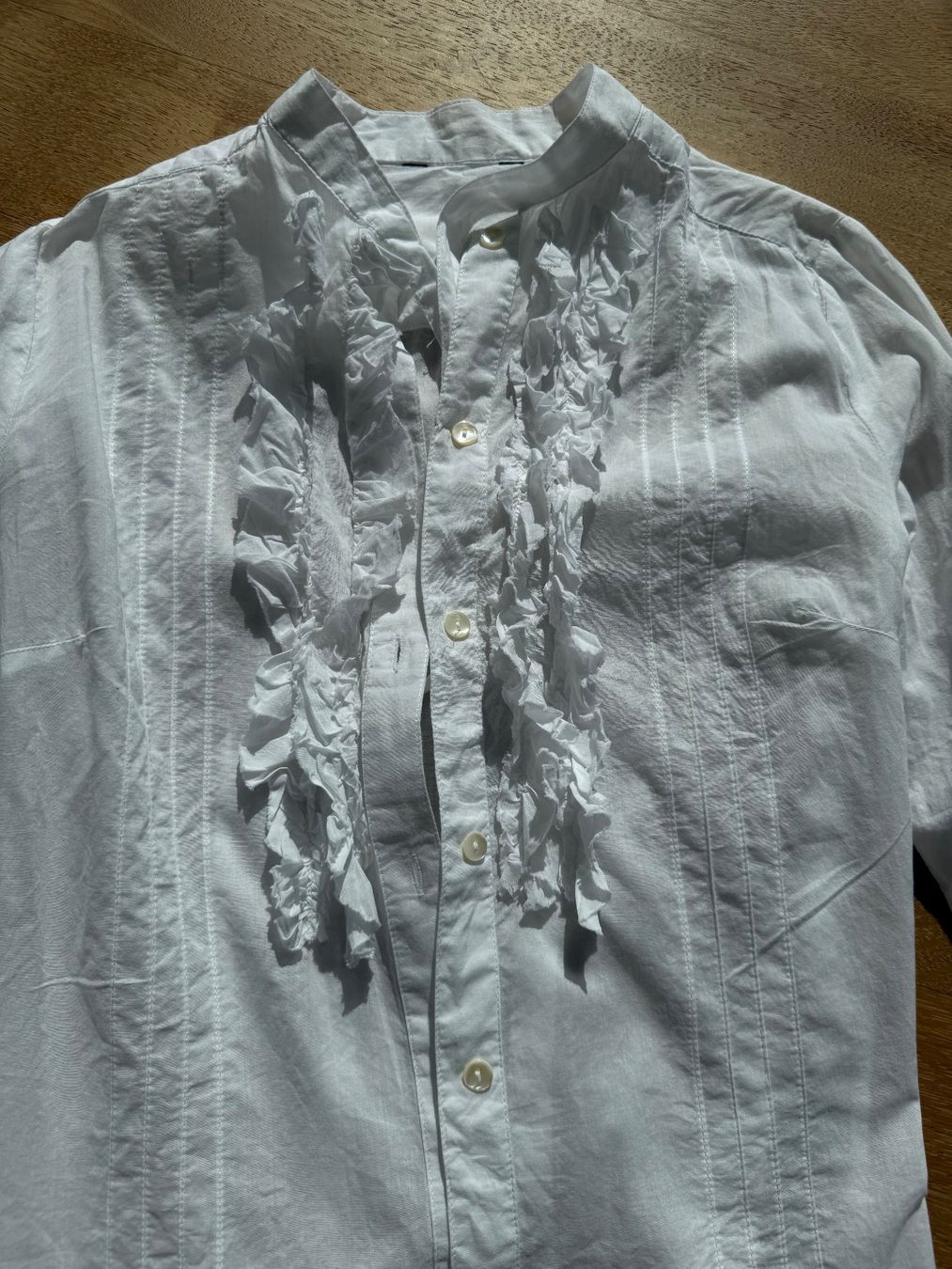 Mango Camicette: Bluse Baumwolle mit Rüschen Gr. 34 weiss – Usato da Stansstad venduto da InStyle8 8