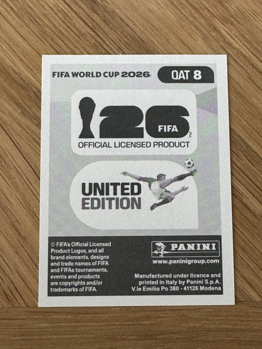 Panini Carte collezionabili: Panini 2026 QAT 8 – Nuovo (secondo la descrizione) da Grand-Lancy venduto da cyr_n5ky 1