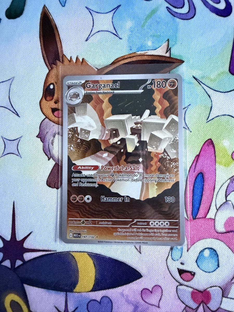 Pokémon Sammelbilder & Trading cards: Pokemon Garganacl 147/132 MEG  – Gebraucht aus Grindelwald von TSG-G-Town