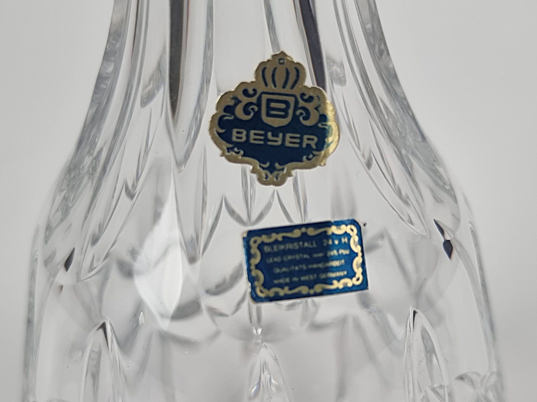 Karaffen: Kristallglas- Dekantierflasche – Gebraucht aus Urtenen-Schönbühl von Restwert_Schoenbuehl 1