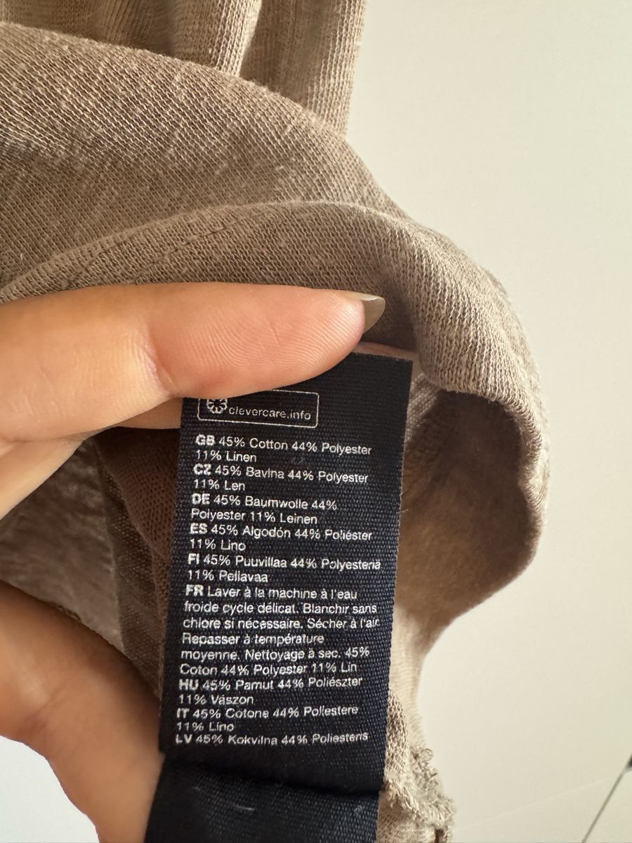 Other Stories T-shirt: Braunes T-Shirt, Leine, S – Usato da Zürich venduto da noura2202 2
