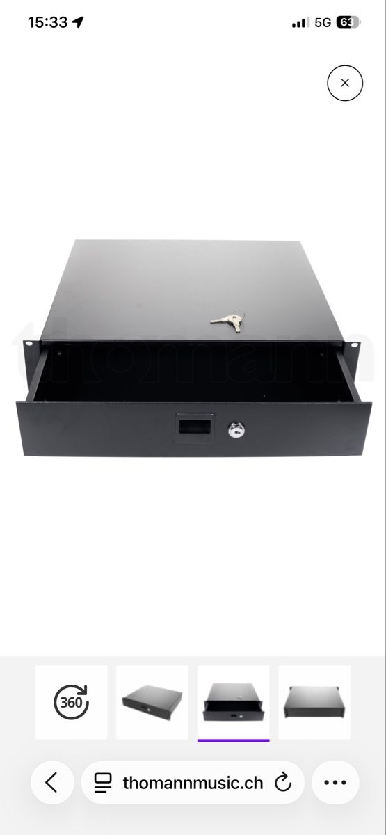 Autres accessoires: Thon Rack Drawer 2U Lockable schwarz – D'occasion à Eriz par qot 6