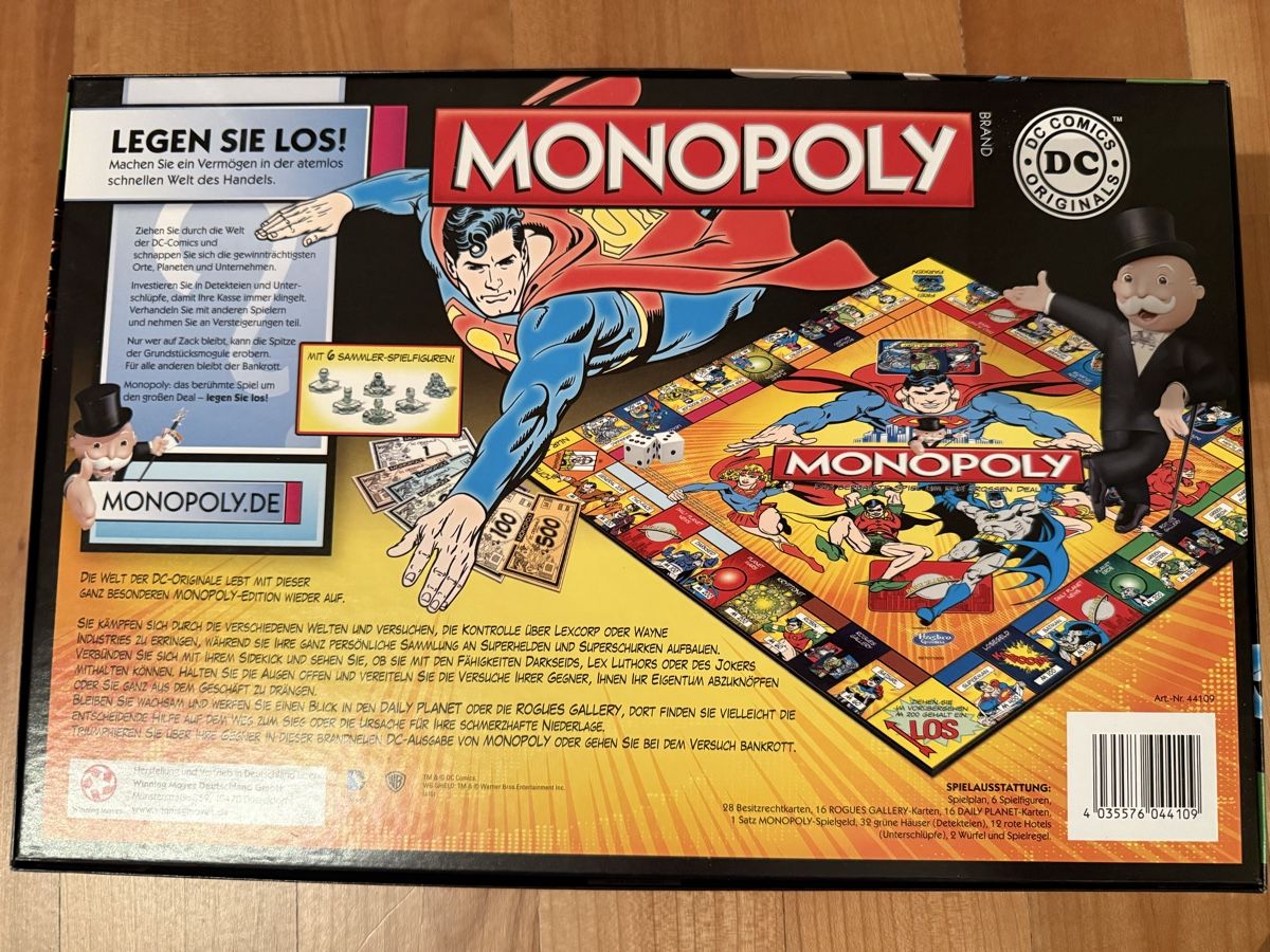 Hasbro Giochi: Monopoly DC Comics - Special Edition - Superhelden! – Nuovo (secondo la descrizione) da Attiswil venduto da Cheech3072 1