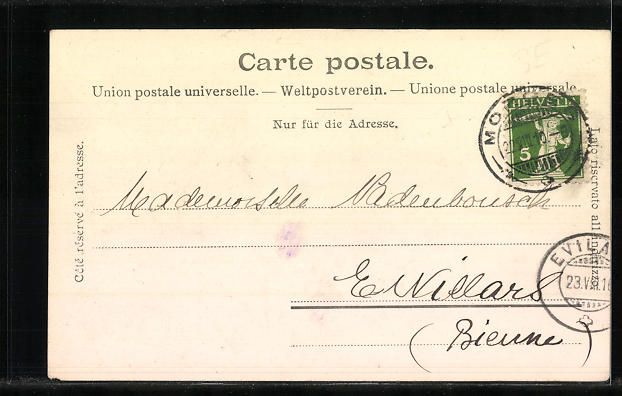 Cartoline postali: AK Morges, Les quais, 1910 – Usato da Berlin venduto da bartko-reher 1