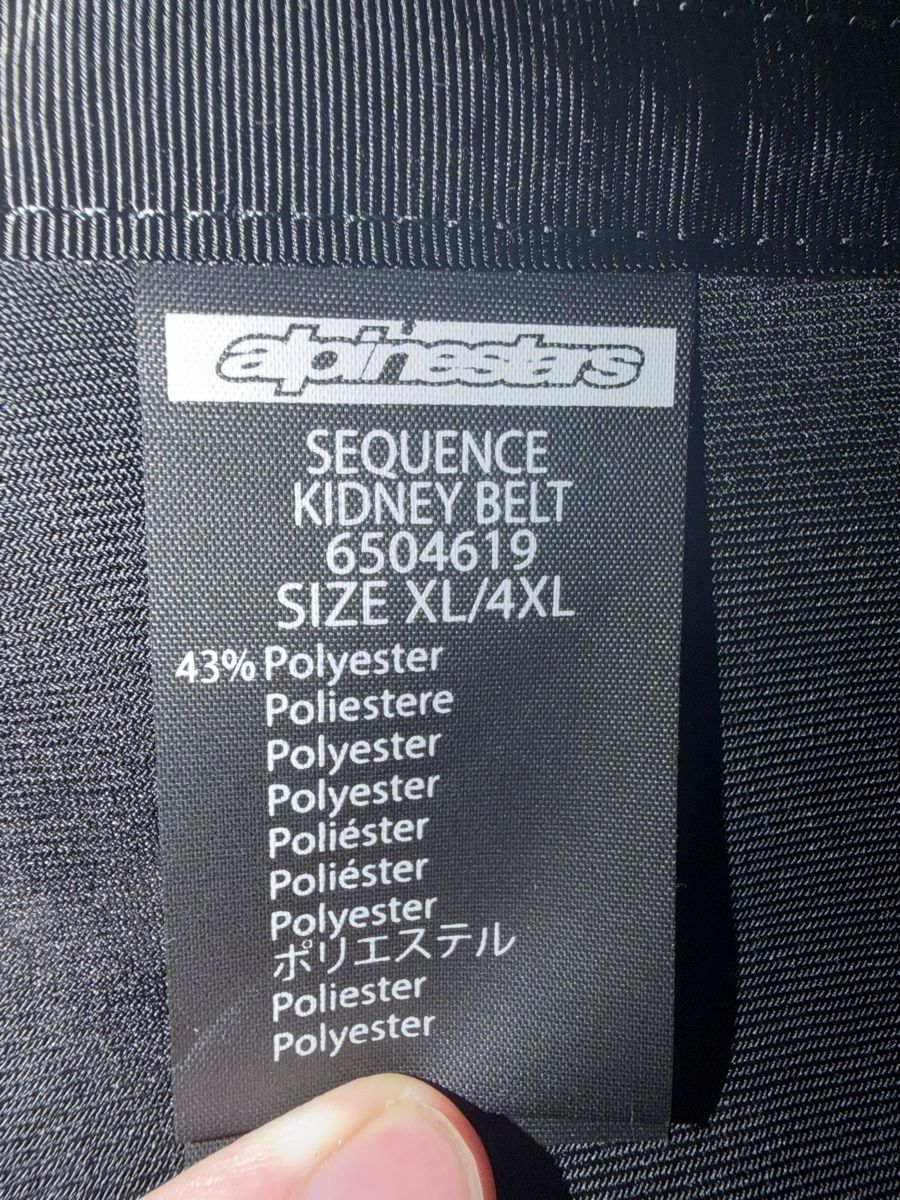 Alpinestars Protezioni & Imbottiture: Alpinestars Sequence Nierengurt – Nuovo (secondo la descrizione) da Ermensee venduto da Kusi_27 1