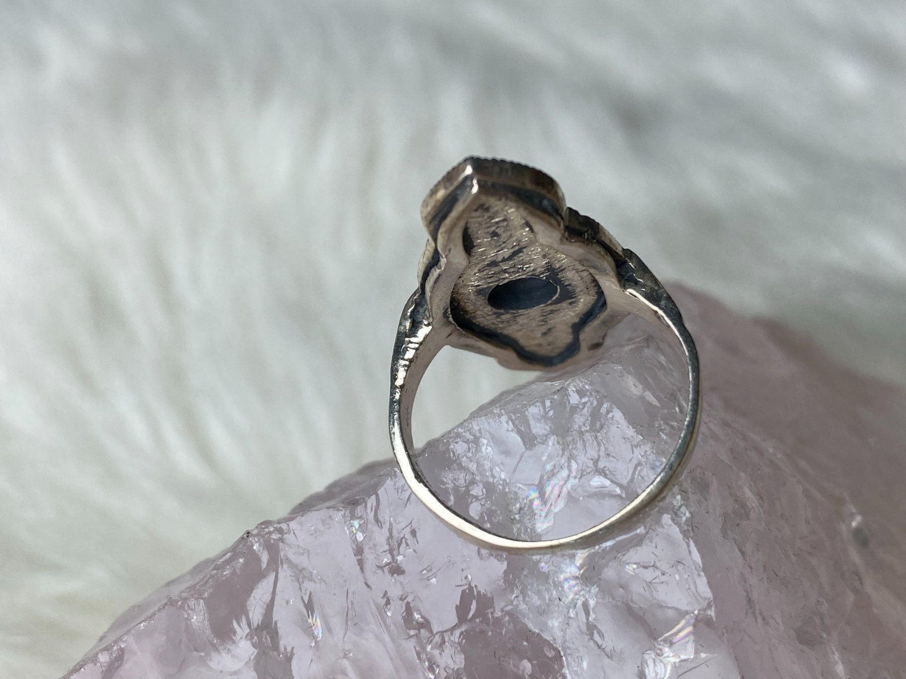 Anelli: Ring Silber 925 mit lila Stein – Usato da Istighofen venduto da Ringparadies 2