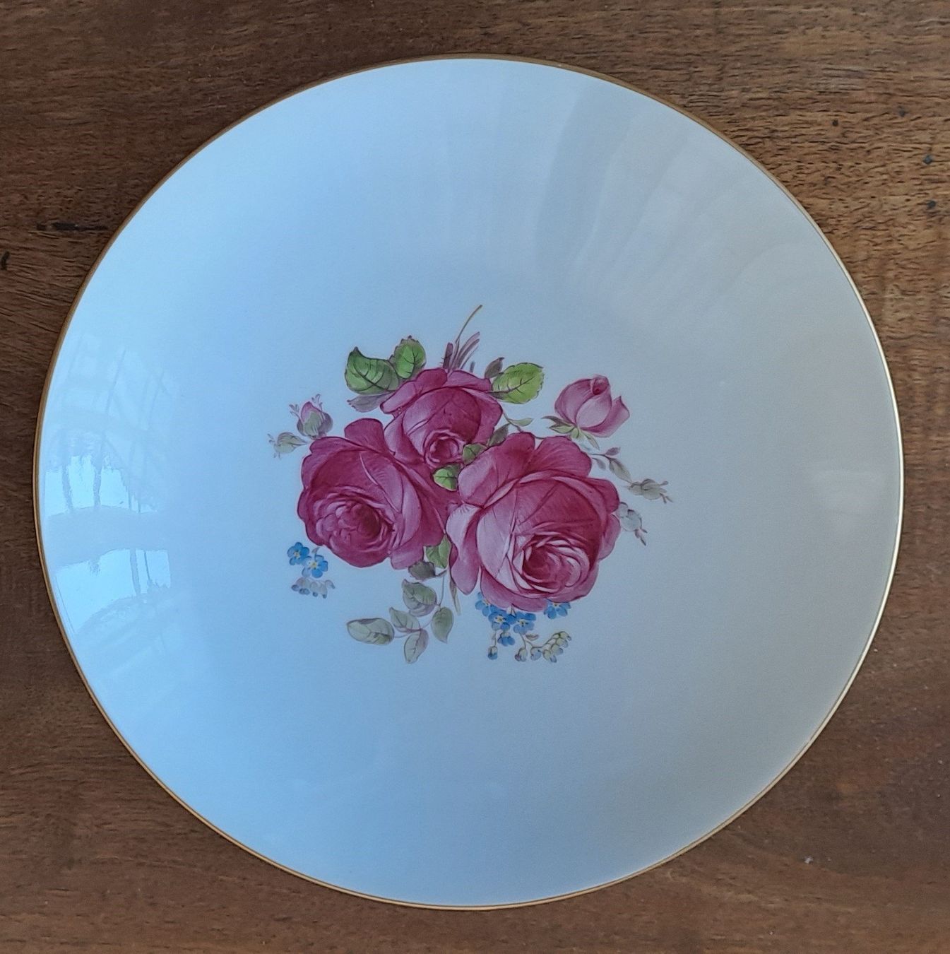 KPM Servierplatten: Antike Anbietschale mit Rosen - KPM Berlin – Gebraucht aus Trogen von Limboo