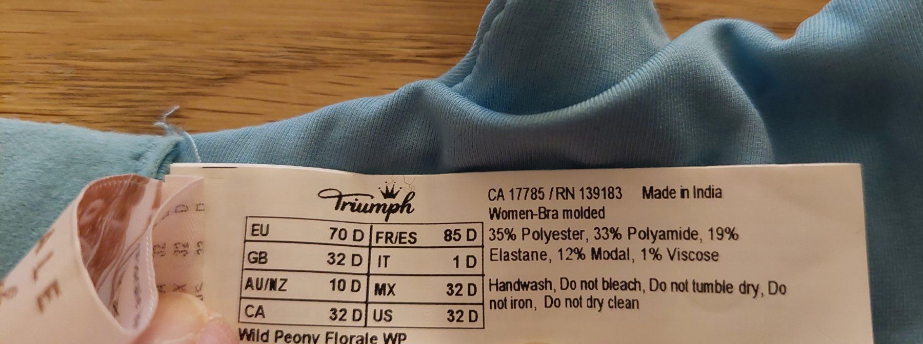 Triumph Sonstige Unterwäsche: Neuer, wunderschöner FLORALE Triumph BH Gr. 70D – Neu und originalverpackt aus Zürich von lehmi1 3