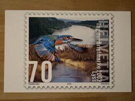 AK mit Tier Briefmarken Motiv von Michéle Berri