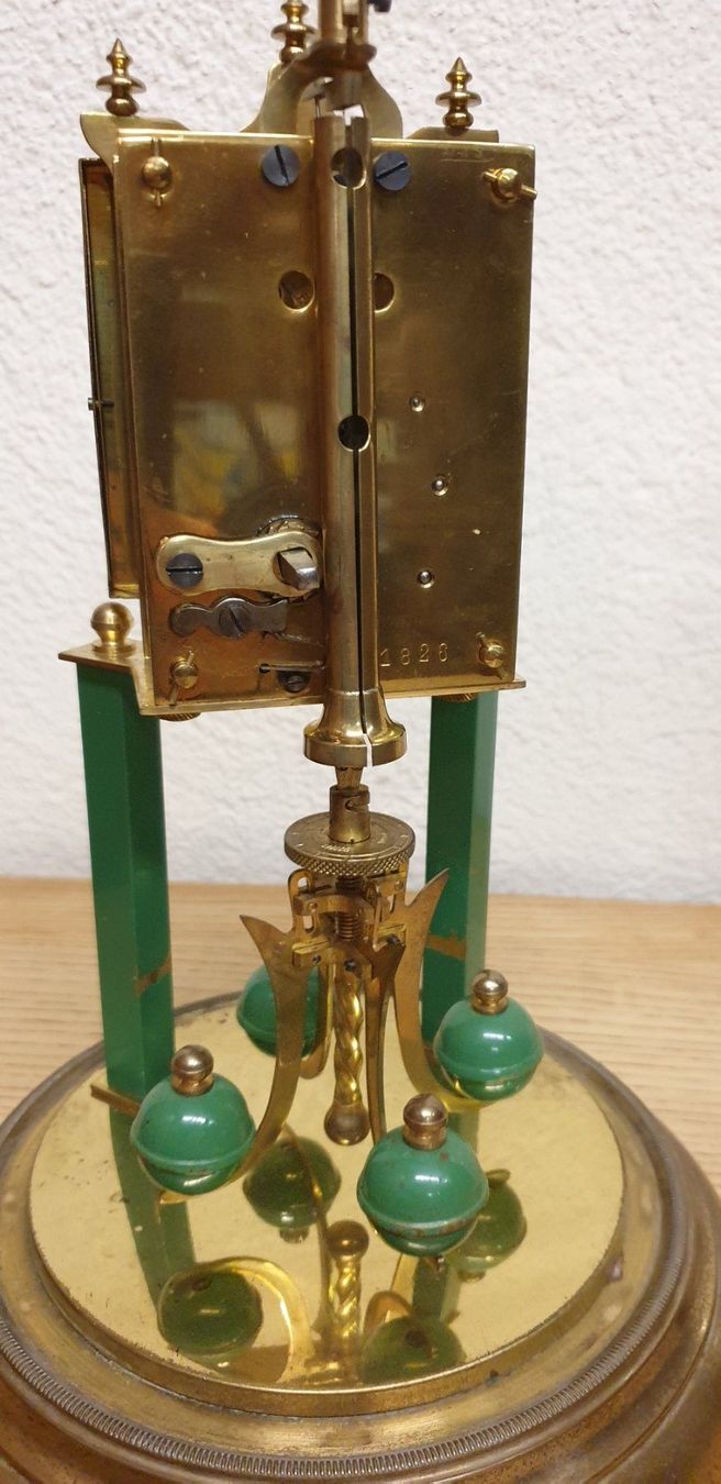 Orologi da terra & Orologi da parete: Mechanische Uhr mit Glasglocke – Usato da Emmen venduto da Brockofsky 5
