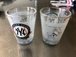 2 Schnapsgläser Shot New York Yankees Baseball League