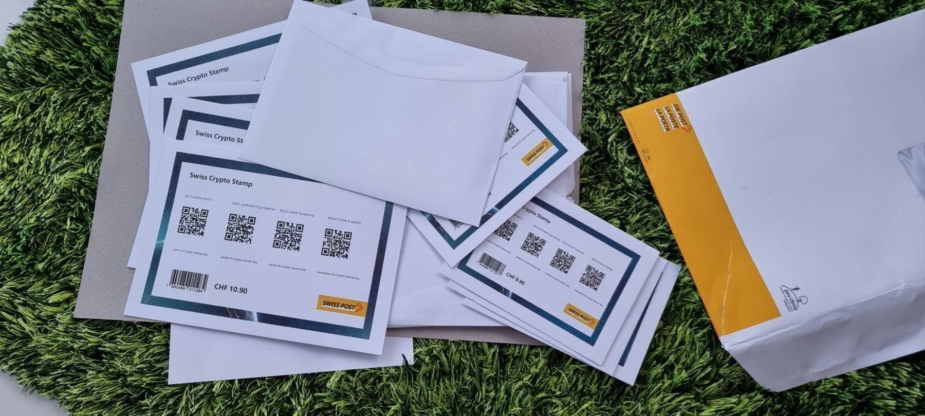 Buste & buste per spedizione: Swiss Crypto Sonderumschlag ID:7 – Nuovo e nell'imballaggio originale da Baar venduto da CryptoShop 3