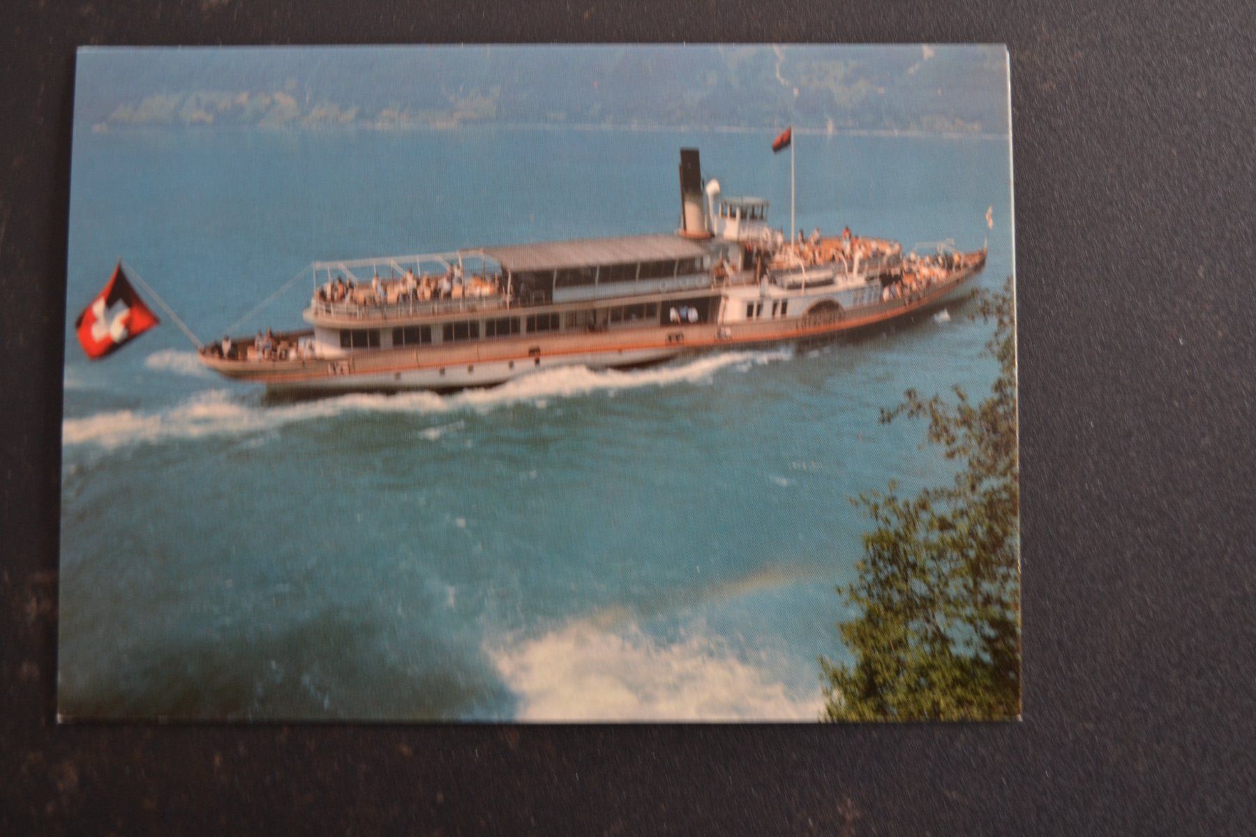 Cartoline postali: AK DS Lötschberg auf dem Brienzersee – Usato da Beinwil am See venduto da kajak55