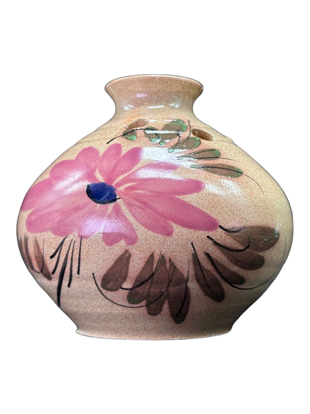 Vasen & Gefässe: Vase VALLAURIS pique-fleurs en grés émaillé peint à la main – Gebraucht aus Morges von MeeBee 9