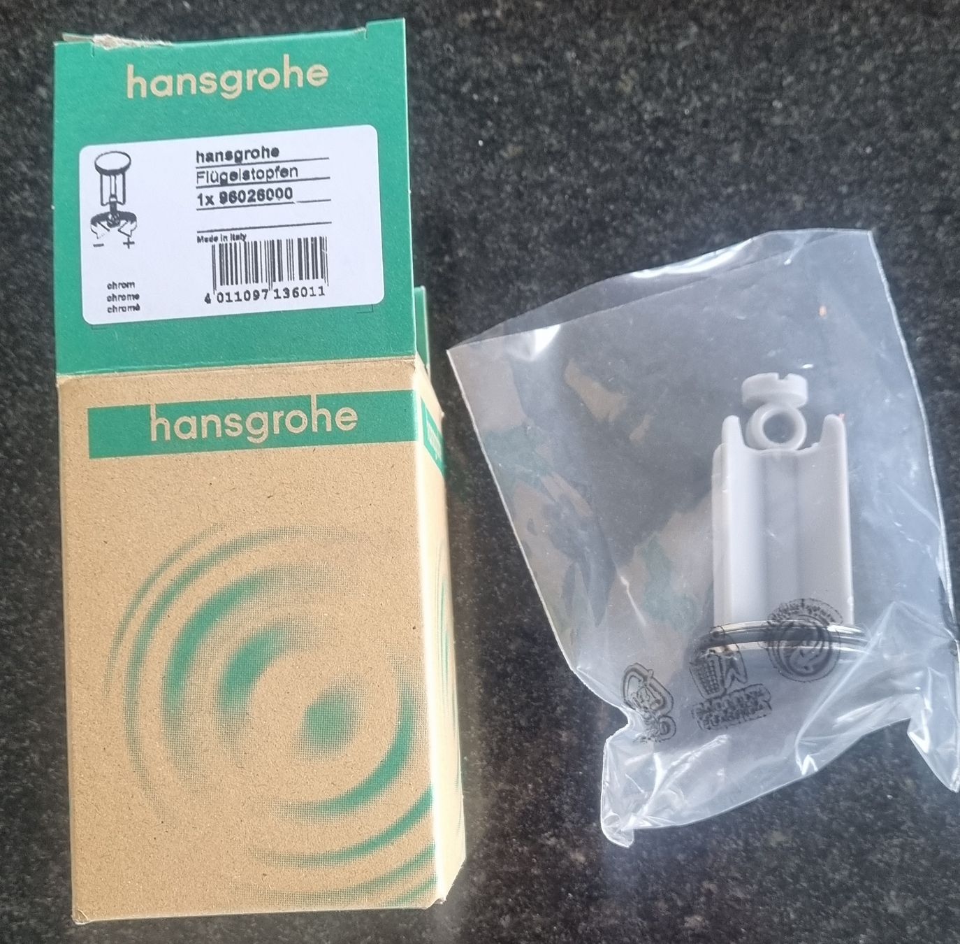 Hansgrohe Rubinetteria: Flügelstopfen Hansgrohe chrom – Nuovo e nell'imballaggio originale da Konolfingen venduto da fiirabe66 3