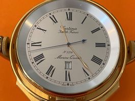 Marine Chronometer Tisch- / Wanduhr, "Kurth Frères Certina"