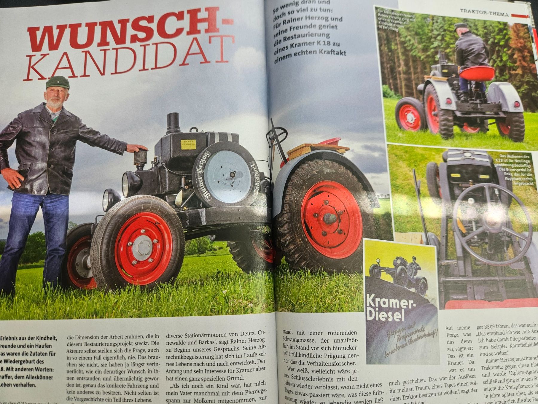 Kramer Trattori: Oldtimer Traktor 12/24 Eicher Büffel Hürlimann D 200 A xb – Usato da Flawil venduto da sr1_f6st 5