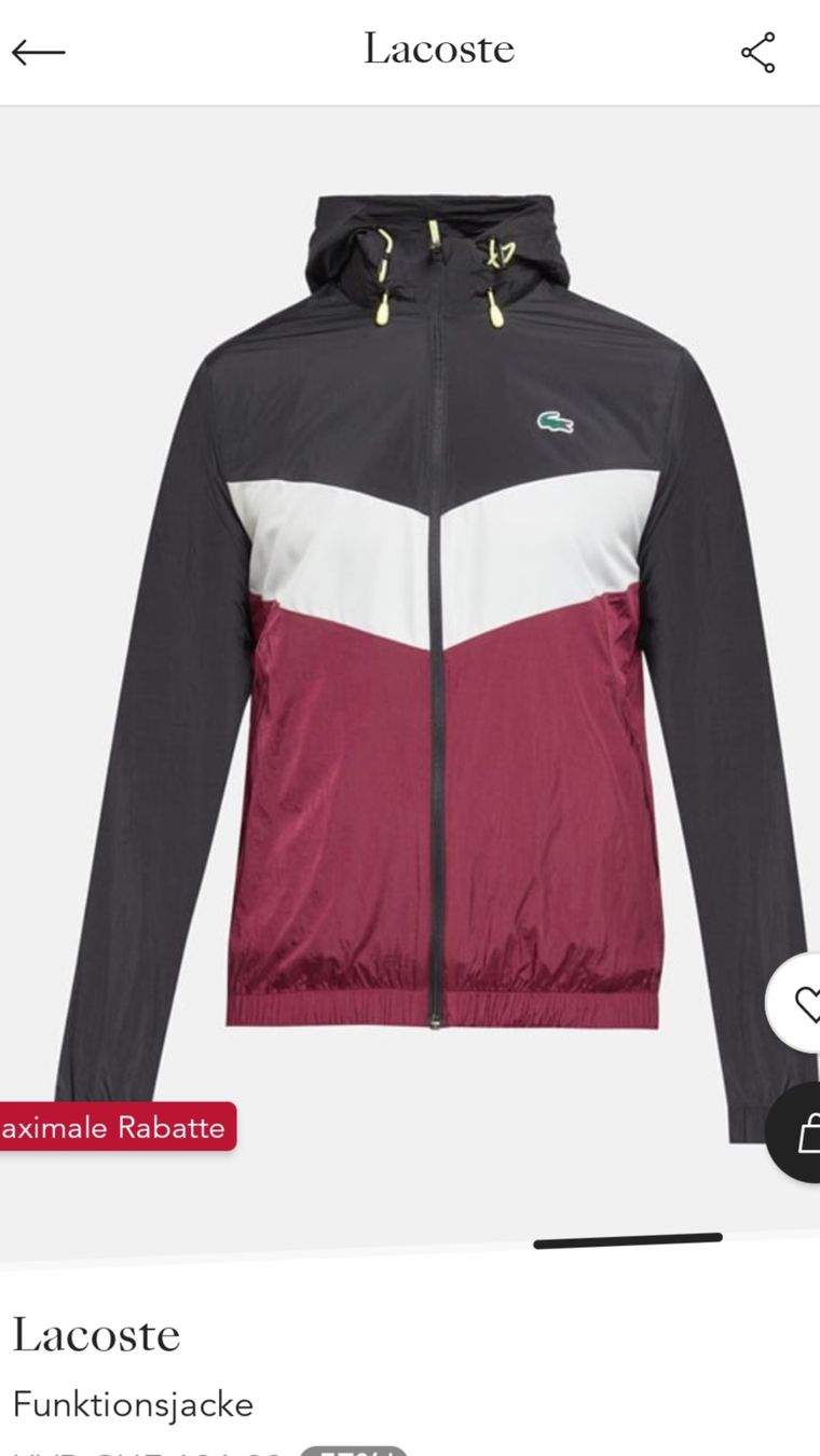 Lacoste Giacche: Lacoste – Nuovo e nell'imballaggio originale da Matten b. Interl venduto da asi_y5cb 3