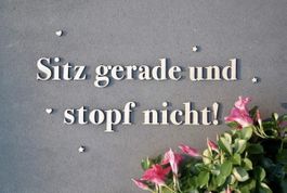 Schriftzug zum Aufkleben