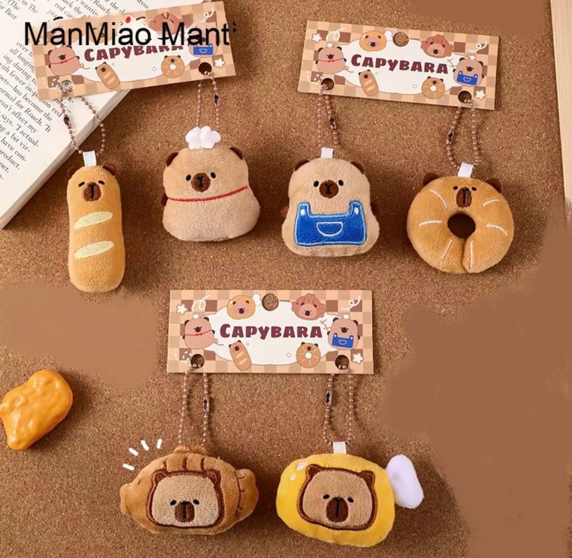 Portachiavi: 6 PCS  - Porte clé, capybara (no repeat) – Nuovo e nell'imballaggio originale da Collombey venduto da Cards07