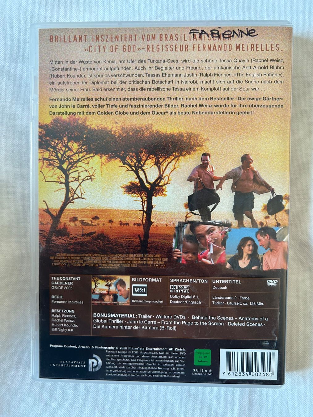 Alle DVDs: DVD "The Contant Gardener" - Drama – Gebraucht aus Sierre von sevenworlds 1