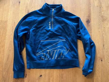 Neu Nike Hoodie Petrol Gold Gr. S Pullover Damen und Herren