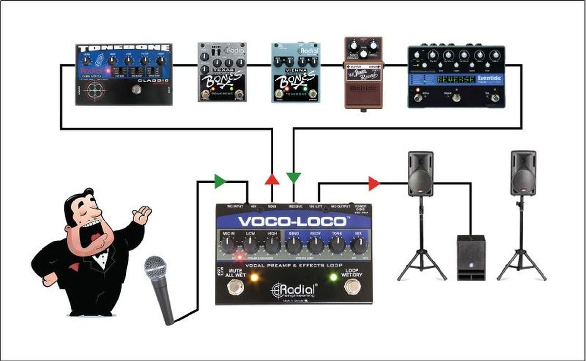 Strumenti musicali: Radial Voco-Loco Vocal Preamp & Effects Loop – Nuovo e nell'imballaggio originale da Basel venduto da Moehrli01 3