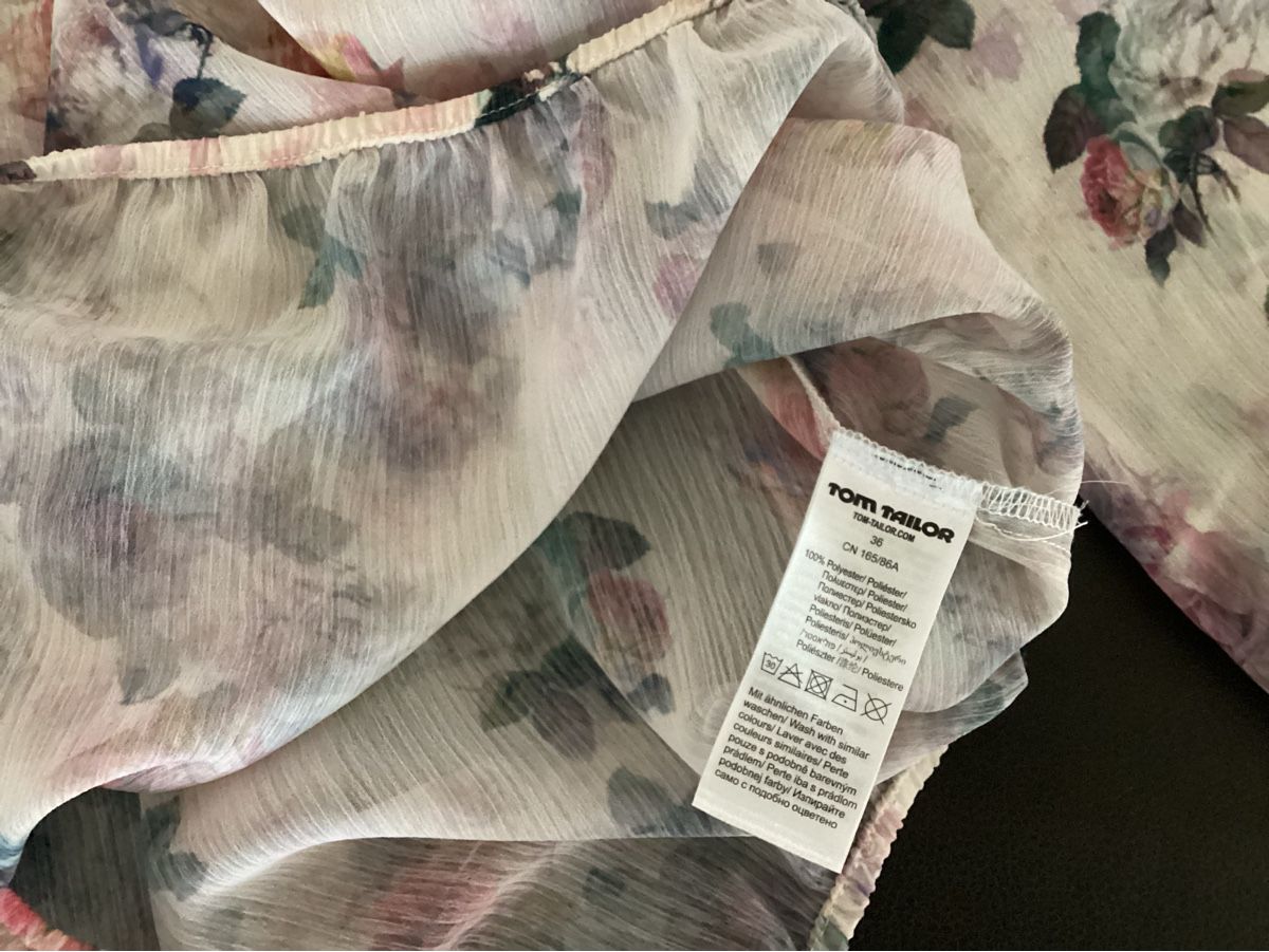 Tom Tailor Camicette: Bluse TOM TAILOR Blumenmuster Grösse 36 neuwertig – Usato da Cham venduto da Lanza08 2