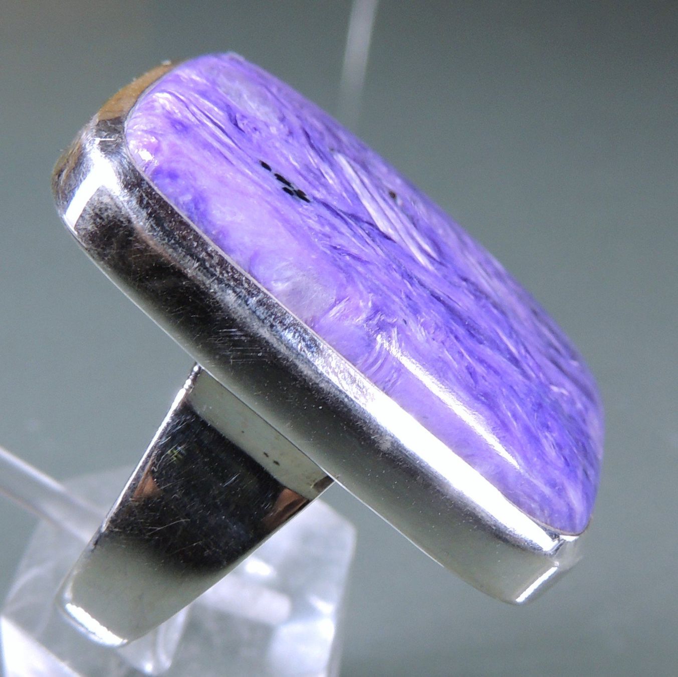 Ringe: Großer Charoit Silber 925 Fingerring Gr. 60 – Neu und originalverpackt aus Waldenburg von schaller707 4