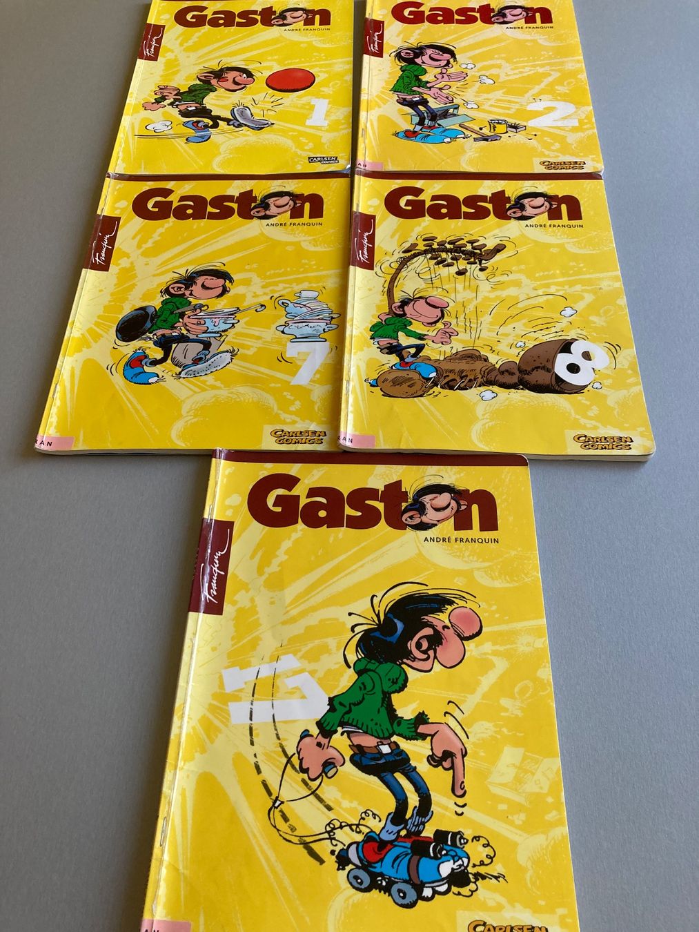 Comics: 5 Comics Gaston von André Franquin – Gebraucht aus Wald ZH von Liedermacher