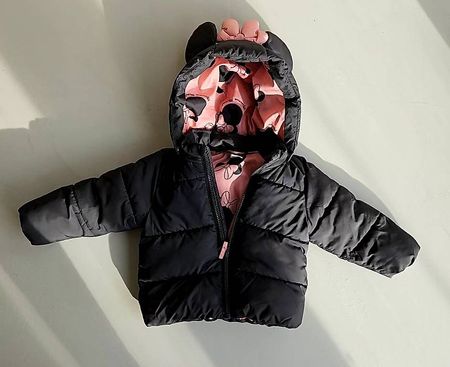 Minnie Mouse Jacke  anthrazit/pink Grösse 80