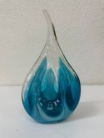 Vintage Mdina Glass Malta Glasobjekt in Tropfenform