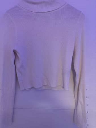 Weisser Rollkragenpullover, Grösse M, Top Zustand!